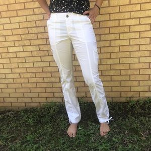 White Boston Proper Cargo Pants